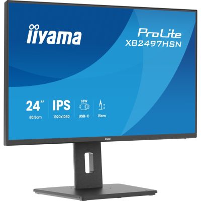 5. iiyama ProLite XB2497HSN-B1 Computermonitor 60,5 cm (23,8") 1920 x 1080 px Full HD LED Schwarz
