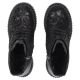 5. Schwarze Damen-Ankle-Boots aus Leder mit Blumenmuster, Filippo DBT8072/26