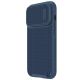 2. Nillkin Textured S Case für iPhone 14 Pro, gepanzerte Hülle mit Kameraabdeckung, blau