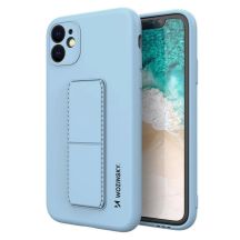 Wozinsky Kickstand Case iPhone 12 Pro Silikonhülle mit Ständer Hellblau