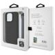 7. BMW Signature Leder-Cord-Case mit Wortmarke für iPhone 16 Pro Max – Schwarz