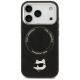 9. Karl Lagerfeld Choupette Pin MagSafe Hülle für iPhone 17 Pro Max – Schwarz