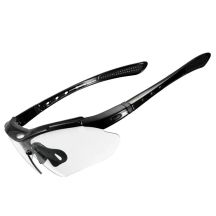 Rockbros 10143 photochrome UV400-Fahrradbrille – Schwarz