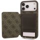 5. Guess 4G Cardslots & Magnetic Closure Crossbody Etui für iPhone 18 Pro Max / 17 Pro Max – braun