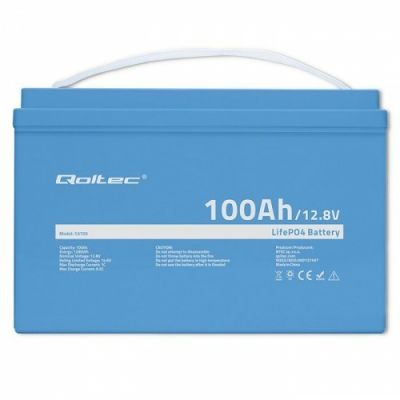 5. Qoltec 53705 Lithium-Eisenphosphat (LiFePO4) Autobatterie 100 Ah 12,8 V 100 A