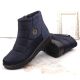 13. News W EVE437B marineblaue Schneestiefel mit Keilabsatz