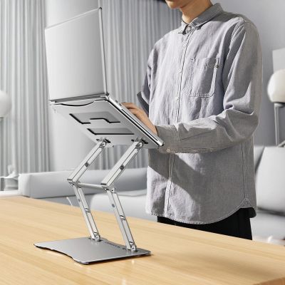 16. Wozinsky WRS-CPY75DSS Laptop- und Tablet-Ständer aus Aluminium + kostenloser Smartphone-Ständer – Silber