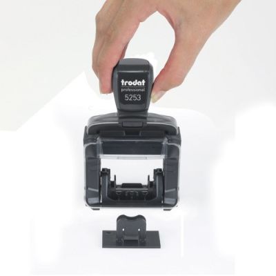4. Trodat 5253 Typomatic Selbstfärbender Stempel aus Stahl