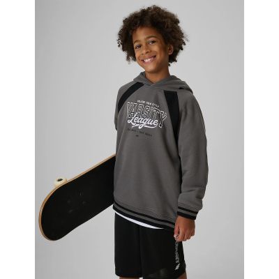 Jungen-Sweatshirt im Loose Fit mit Kapuze 4F 4FJRAW26TSWSM3193-25S