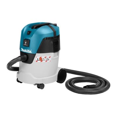 4. Makita VC2512L Handstaubsauger mit Nass- und Trockenschüttler, 1000 W, Klasse L, 210 mbar, 25 Liter