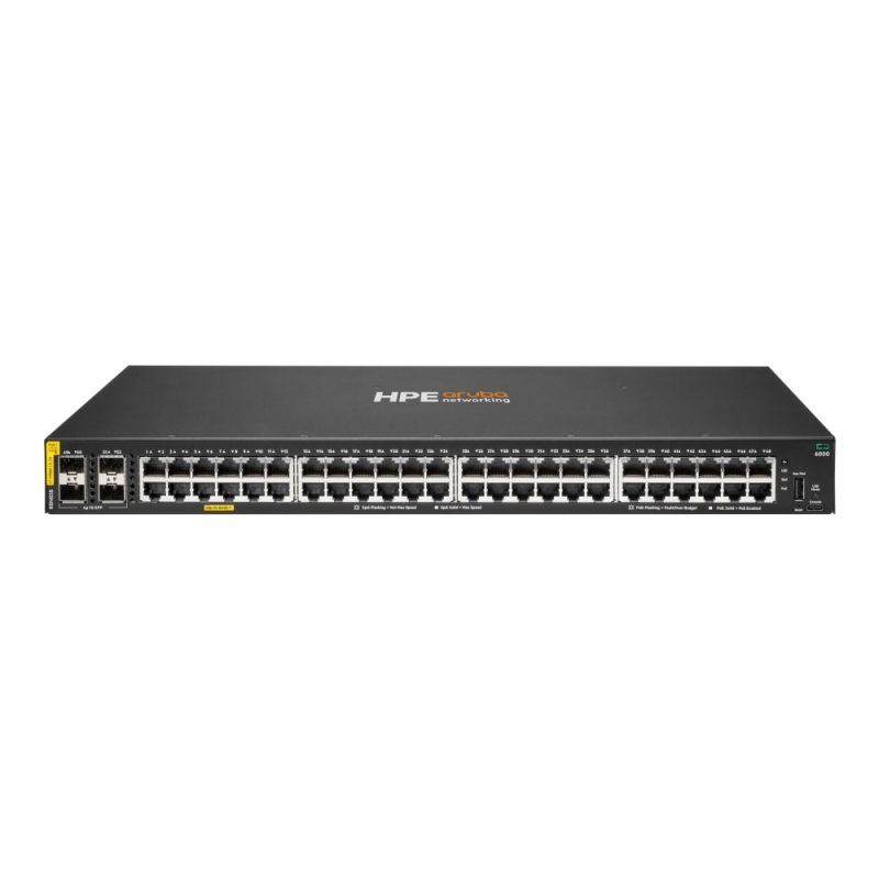 HPE Aruba Networking CX 6000 Managed L2/L3 Gigabit Ethernet (10/100/1000) PoE-Unterstützung 1U Schwarz