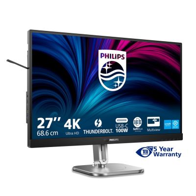 4. Philips 6000 Serie 27B2U6903/00 Computermonitor 68,6 cm (27 Zoll) 3840 x 2160 Pixel 4K Ultra HD LED Anthrazit