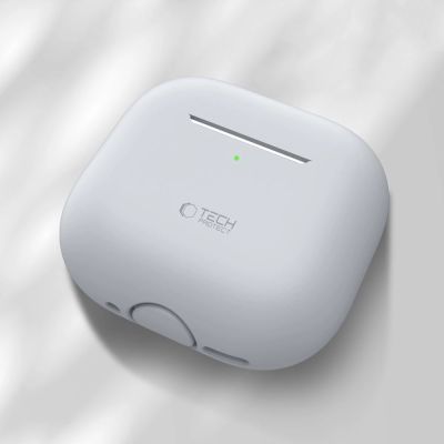 2. Tech-Protect Silikonhülle für Apple AirPods 4 - Grau