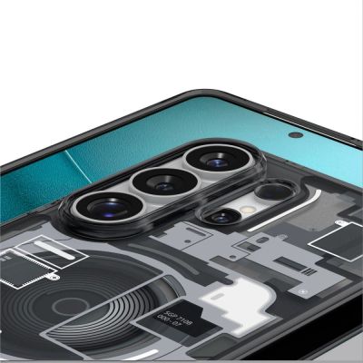 7. Spigen Ultra Hybrid Mag MagSafe Hülle für Samsung Galaxy S26 Ultra Zero One – Transparent Schwarz
