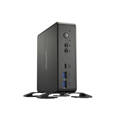4. Shuttle NC40U Barebone-Computer, 0,84 l, Schwarz, Intel 7305 SoC, 1,1 GHz