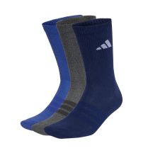 Adidas Cushioned Sportswear Crew 3P Socken Marineblau, Grau, Blau KQ6762