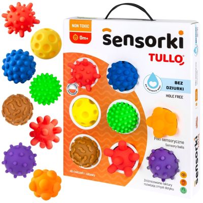 3. TULLO Sensorische Bälle Sensorische Bälle ohne Löcher, 8 Stück.