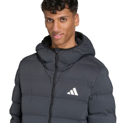 5. adidas Helionic Climawarm Stretch-Daunenjacke mit Kapuze für Herren, Schwarz, JN2114