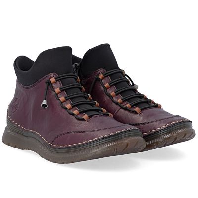 4. Gefütterte Damen-Ankle-Boots, bordeauxrot, Rieker 53650-30