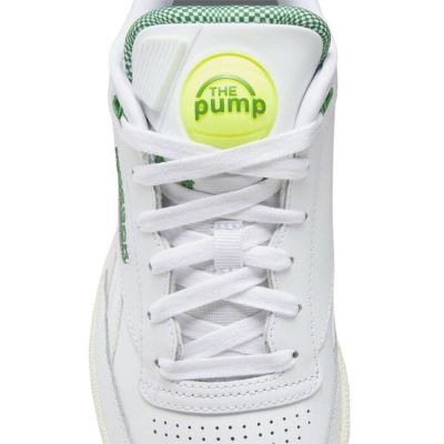 5. REEBOK CLUB C 85 PUMP Damen Sportschuhe klassische Leder-Sneaker weiß (GW4794)