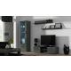 2. TV-Schrank SOHO 140 grau/grau glänzend