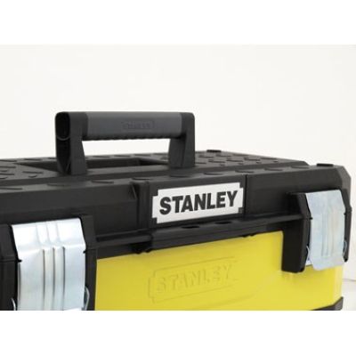 3. Stanley 1-95-614 Werkzeugkasten, Metall, Kunststoff, Schwarz, Gelb