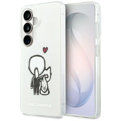 Karl Lagerfeld IML Karl&Choupette MagSafe Hülle für Samsung Galaxy S26 - Transparent