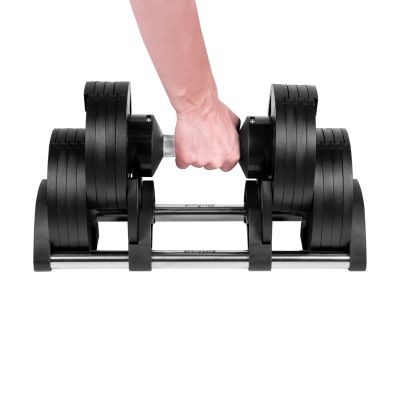 3. REBEL ACTIVE VERSTELLBARE HANTEL AUS GUSSEISEN AUTOMATISCH 36KG, 2KG HUB RBA-2332-36