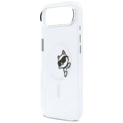 6. Karl Lagerfeld IML Peekaboo MagSafe Hülle für iPhone Air – Transparent