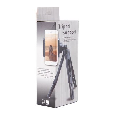 20. Mini-Stativ-Selfie-Halterung für Handykamera, GoPro-Kamera, 16–21 cm, Schwarz