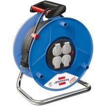 Brennenstuhl Garant Steckdosenleiste 25 m 4 x Steckdose Schwarz, Blau