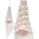 12. Dekorativer Anhänger Weihnachtsmann, 11 cm, weiße Pailletten