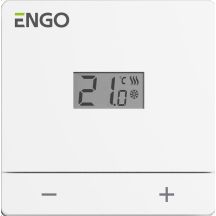 ENGO Controls EASY-230W Temperaturregler, 230 V, weiß, 24 Stunden, Aufputzmontage