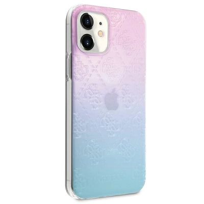 4. Guess GUHCP12S3D4GGBP iPhone 12 mini 5.4" blau-pink/blau-pink Hardcase 4G 3D Pattern Collection