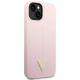 4. Guess Silikon Dreieck Hülle für iPhone 14 6.1" - Lila