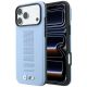 BMW M Blue Perfo Metal Logo MagSafe Hülle für iPhone 18 Pro / 17 Pro - Blau