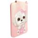 2. Nimmy New Big-Eye Cute Pets 2.0 Hunde-Magnetgeldbörse mit Handyhalterung – Rosa