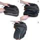 15. Wozinsky große Fahrradgepäckträgertasche 35l + Regenschutz schwarz (WBB19BK)