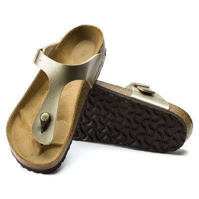 3. Birkenstock Gizeh Birko-Flor Gold Damen Flip-Flops (1016109)