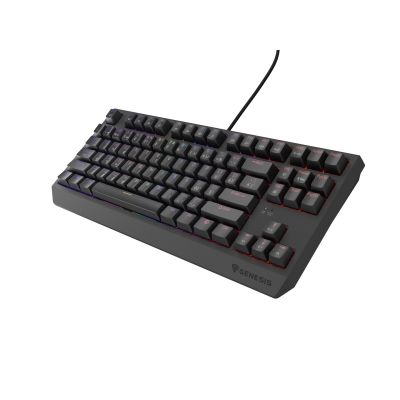 16. GENESIS THOR 230 TKL CZ/SK RGB MECHANISCHE GAMING-TASTATUR OUTEMU ROT SCHWARZ HOT SWAP