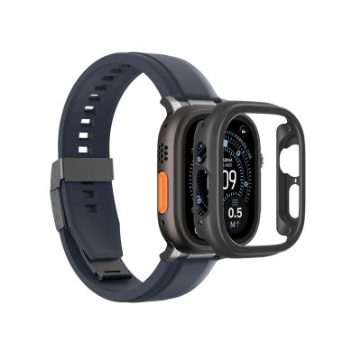 5. AmazingThing Minimalistische Schutzhülle für Apple Watch Ultra 3 49 mm – Schwarz