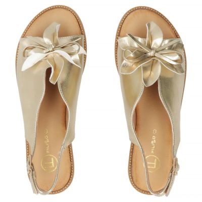 5. Damen-Sandalen mit goldener Blume, Filippo DS7891