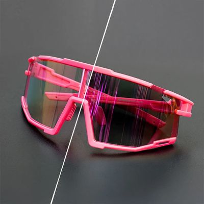 3. Rockbros SP258 ROAD TO SKY photochrome Radbrille - pink