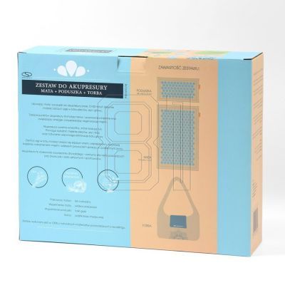 3. Akupressurmatte + Kissen SMJ Sport YG009 Premium Eco (Leinen Kokosnuss Buchweizen)