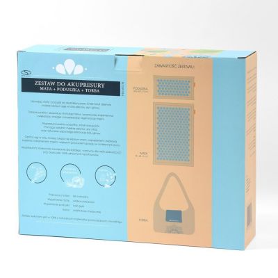 3. Akupressurmatte + Kissen SMJ Sport YG009 Premium Eco (Leinen Kokosnuss Buchweizen)