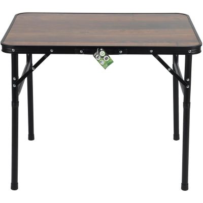 2. Klappbarer Campingtisch 75 x 55 x 25-59 cm, Holz