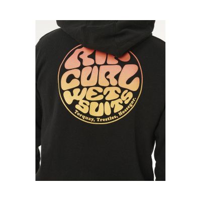 5. RIP CURL Wettie Passage Icon Zip Thru Herren-Sweatshirt Schwarz