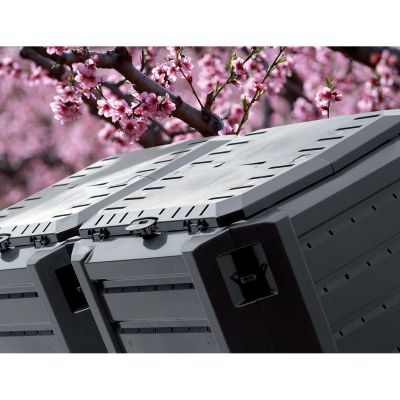 6. GARTENKOMPOSTENBEHÄLTER EKOBAT SEGMENTIERTES MODUL COMPOGREEN SCHWARZ 800L