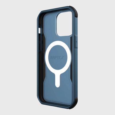 9. Raptic X-Doria Fort Case iPhone 14 Pro Max mit gepanzerter blauer MagSafe-Hülle