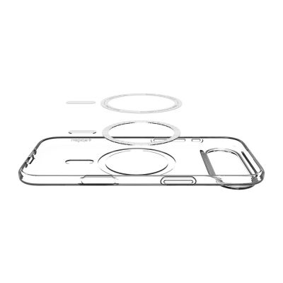 5. Spigen Liquid Crystal MagSafe Case für iPhone 17 Air - Klar und Weiß